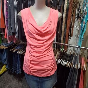 Coral Ellen Tracy sleeveless top, Sz. Small